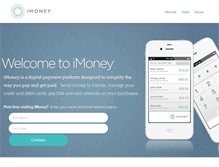 Tablet Screenshot of imoney.com